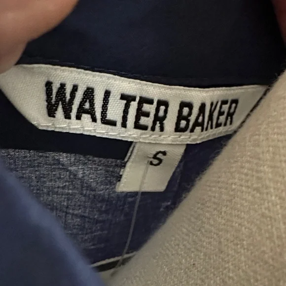 Walter Baker Navy casual Shirt Dress - Picture 7 of 9